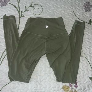 Lululemon size 4 sage green 28” leggings